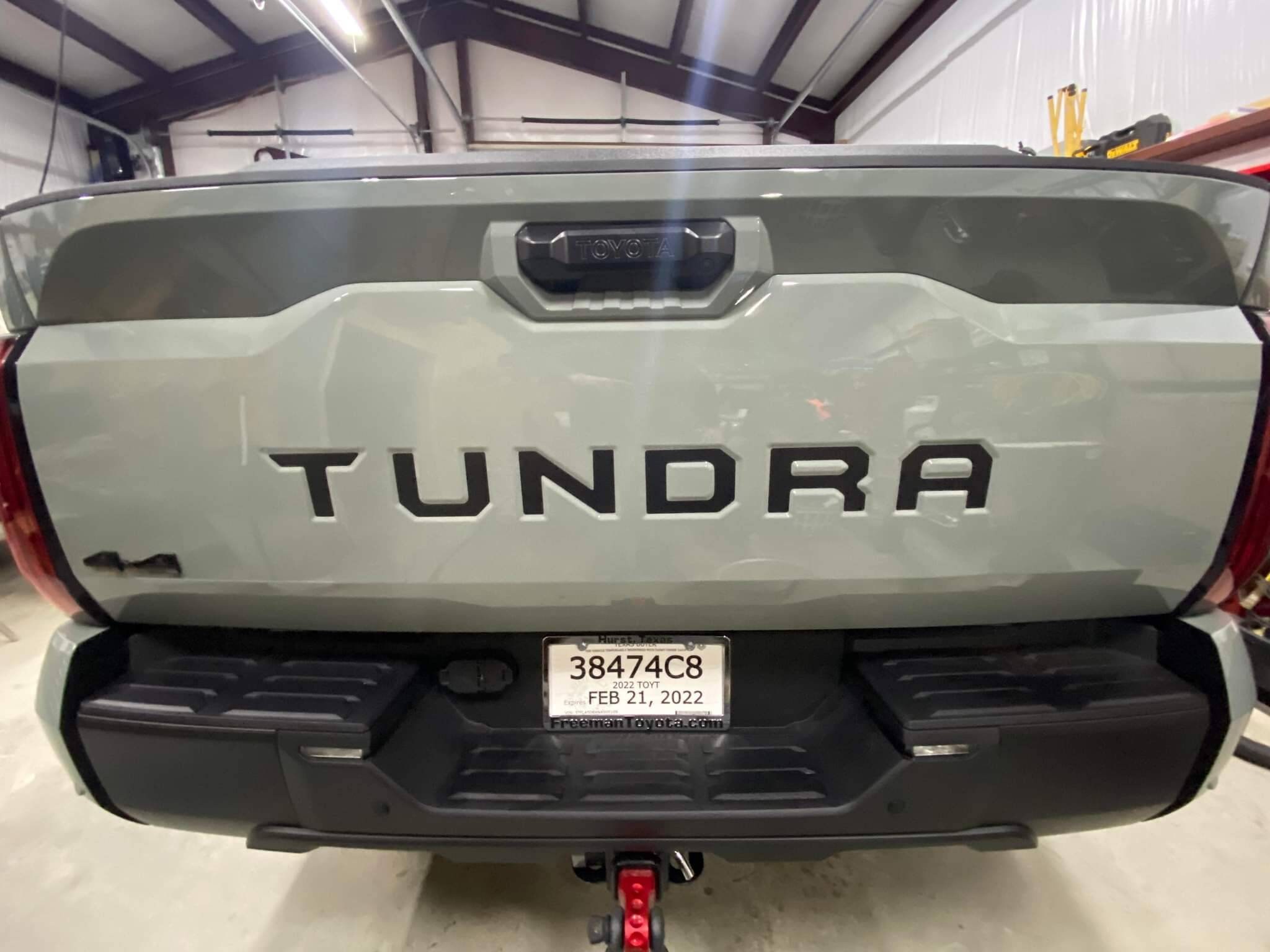 2022 Toyota Tundra Rear Tailgate Face Decal Inlay Set Etsy