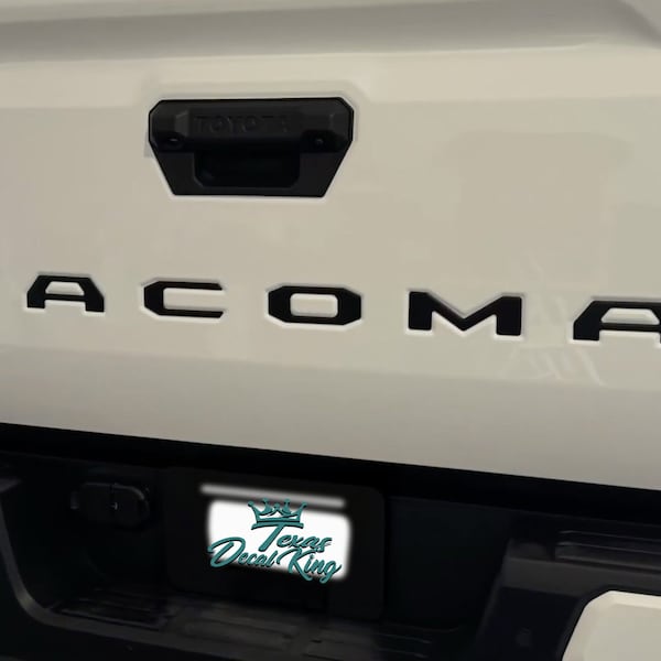 2024+ Toyota "TACOMA" Tailgate Logo Letter Inlays