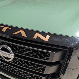 2020-2024 Nissan Titan Upper Grille Emblem Inlay Decal Lettering  (SKU#20)