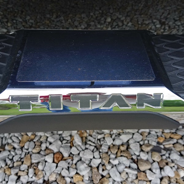 Personalized Nissan Titan Grille & Tailgate (Nissan) Emblem Decal - Pr