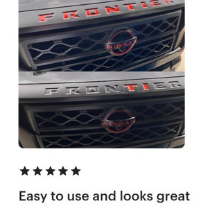 Front Grille Inlay Decal Nissan Frontier 2022-2024+ (SKU#21)