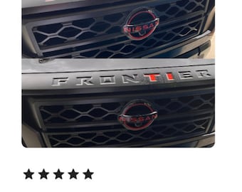 2022-2024+ Nissan Frontier Front Grille Inlay Decal: Enhance Your Truck's Look with a Custom Decal Upgrade (NOT A 3D EMBLEM)