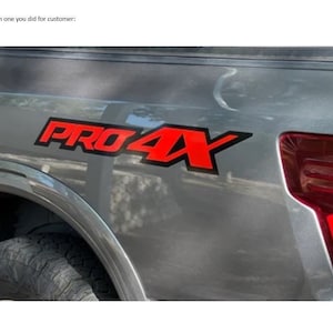 Nissan Titan Pro4X Bed Decal: Full Replacement Vinyl Emblem