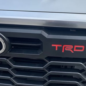 2022-2025 Toyota Tundra TRD Front Grille Decal Inlay Set - Custom Vinyl Graphics for Truck Grille Customization (SKU#5)