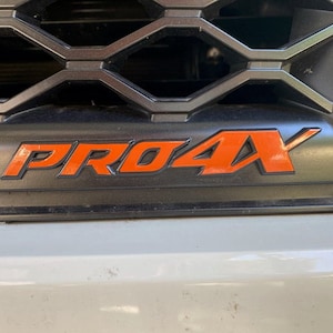 2020-2024 Nissan Titan Emblem Overlay Decals for Front Grill Face, Side & Rear - Custom Vehicle Lettering