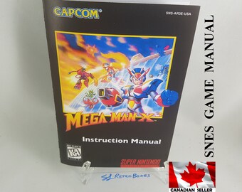 MEGA MAN X3 - SNES. Super Nintendo Replacement Game Instruction Manual, Megaman X3