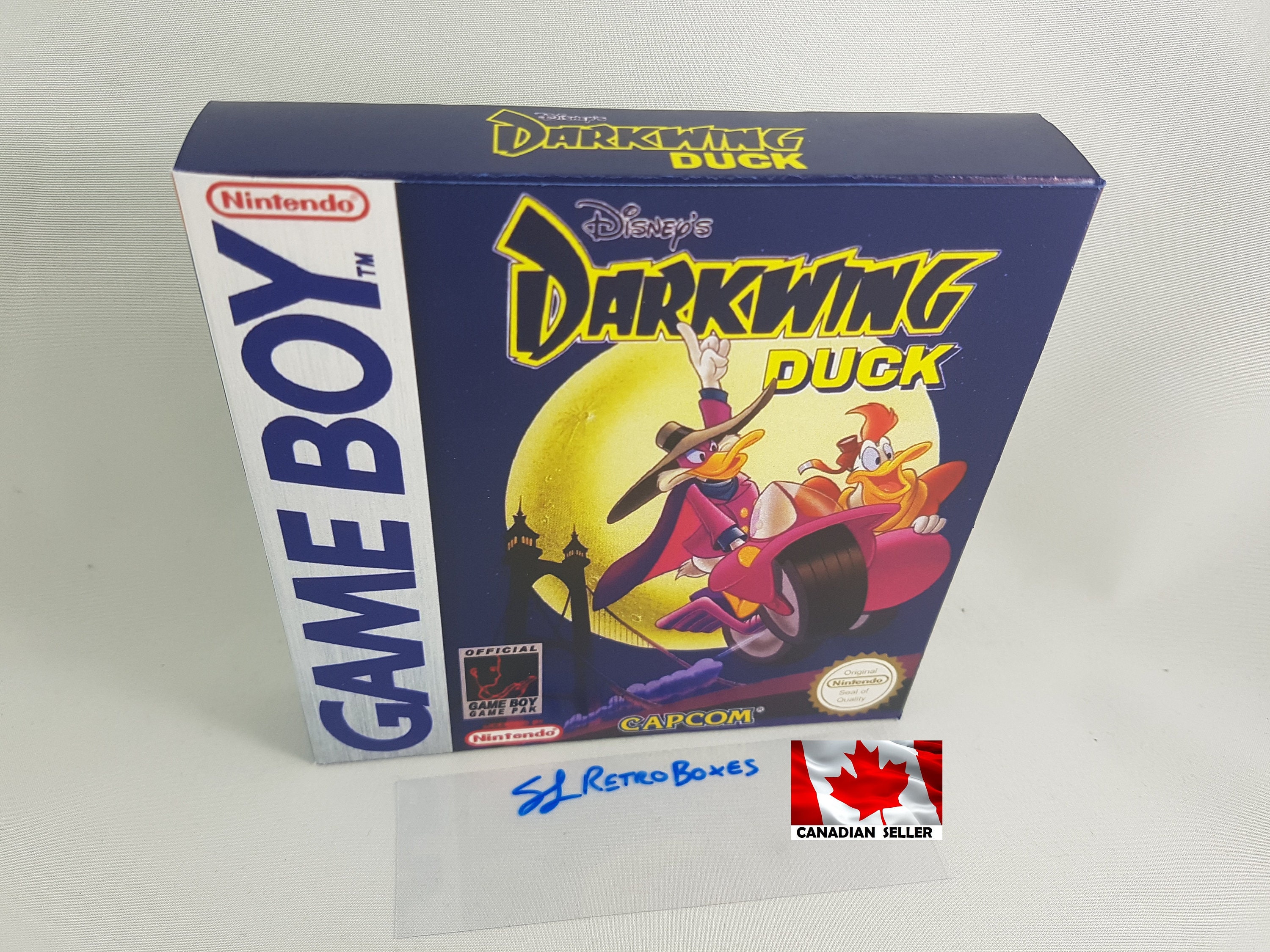 DARKWING DUCK GB Nintendo Gameboy Replacement Custom Box - Etsy