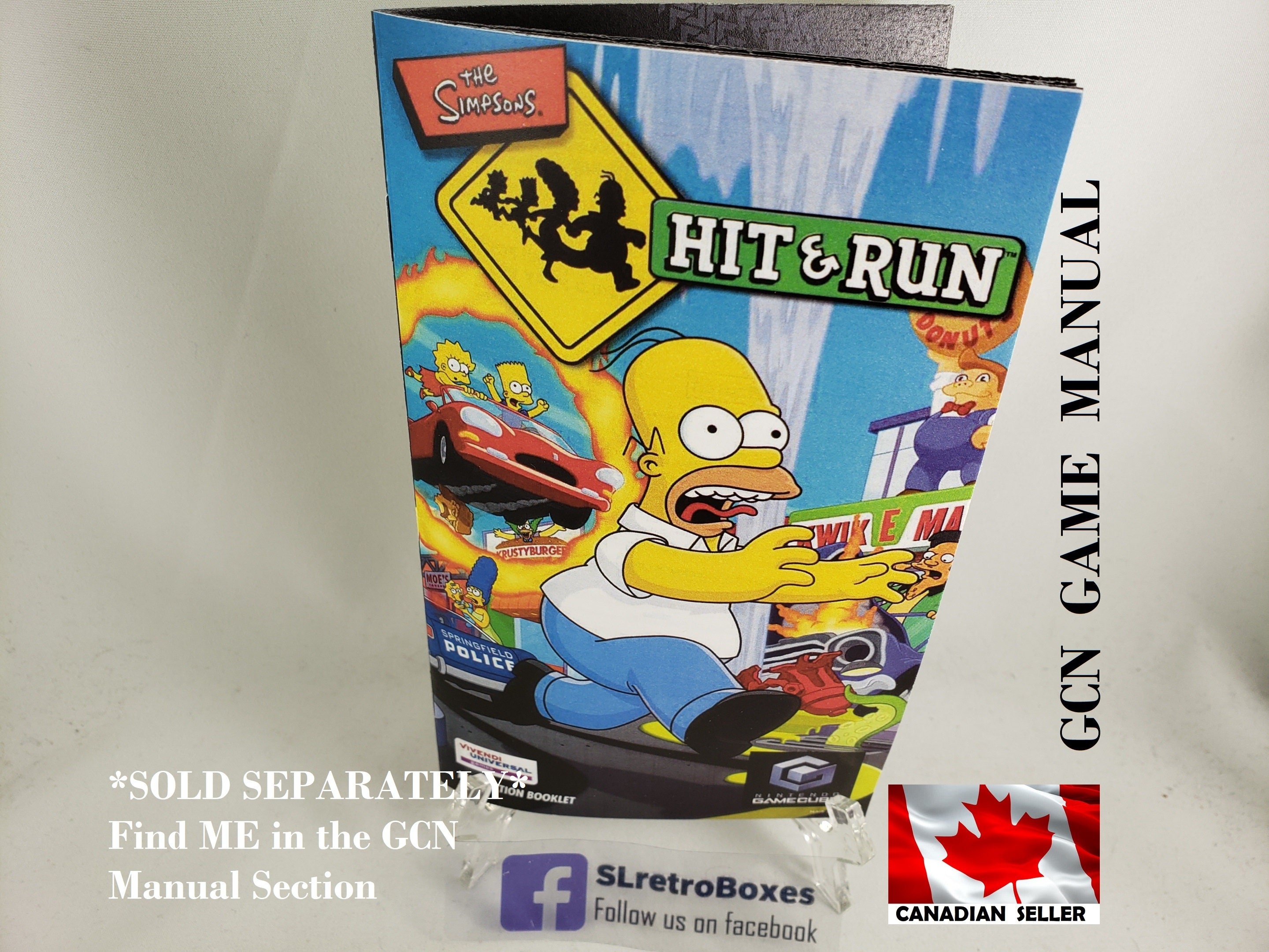 Simpsons HIT & RUN GCN Nintendo Gamecube Reprinted Covers - Etsy