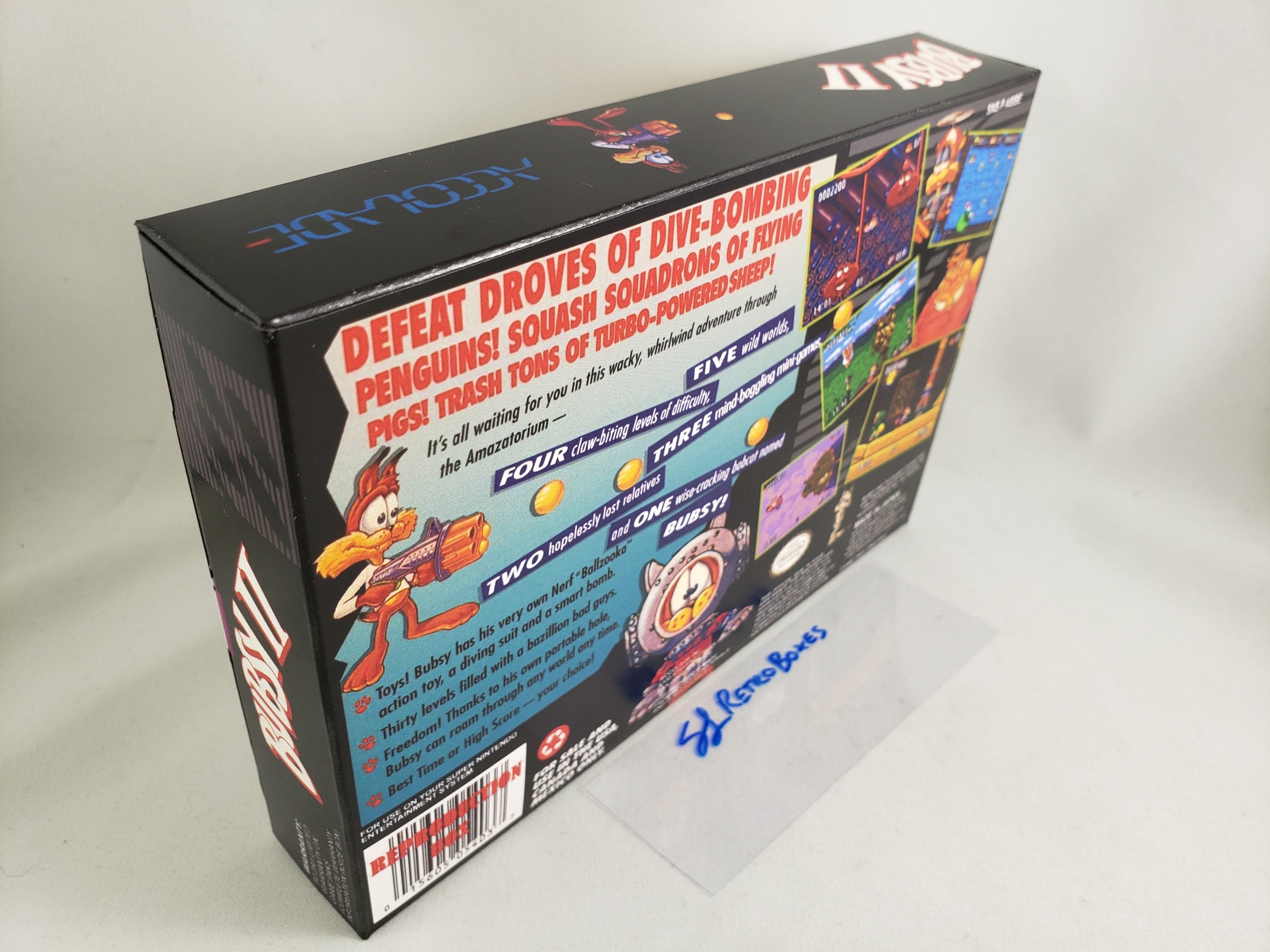 BUBSY 2 SNES Super Nintendo Replacement Custom Box | Etsy