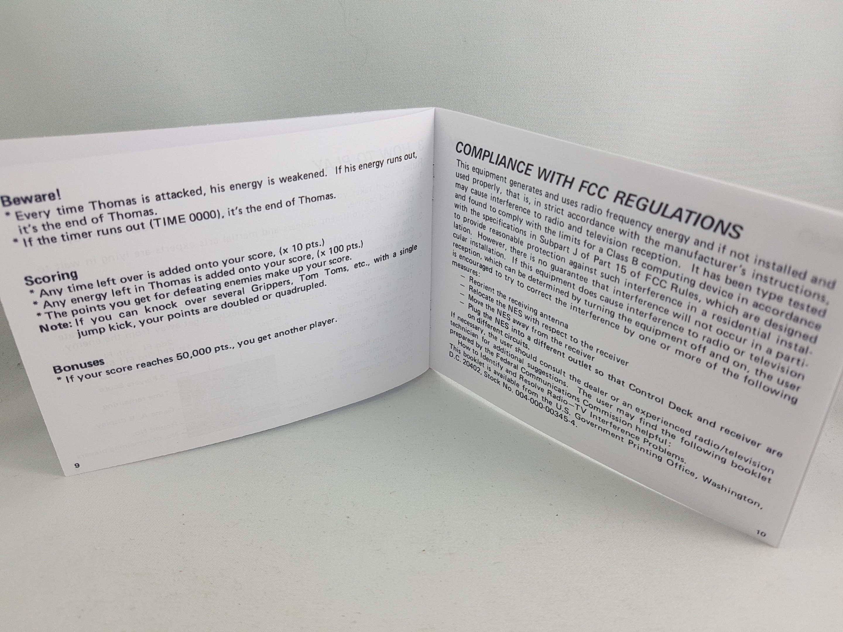 KUNG FU Nes Nintendo Replacement Game Instruction Manual - Etsy India