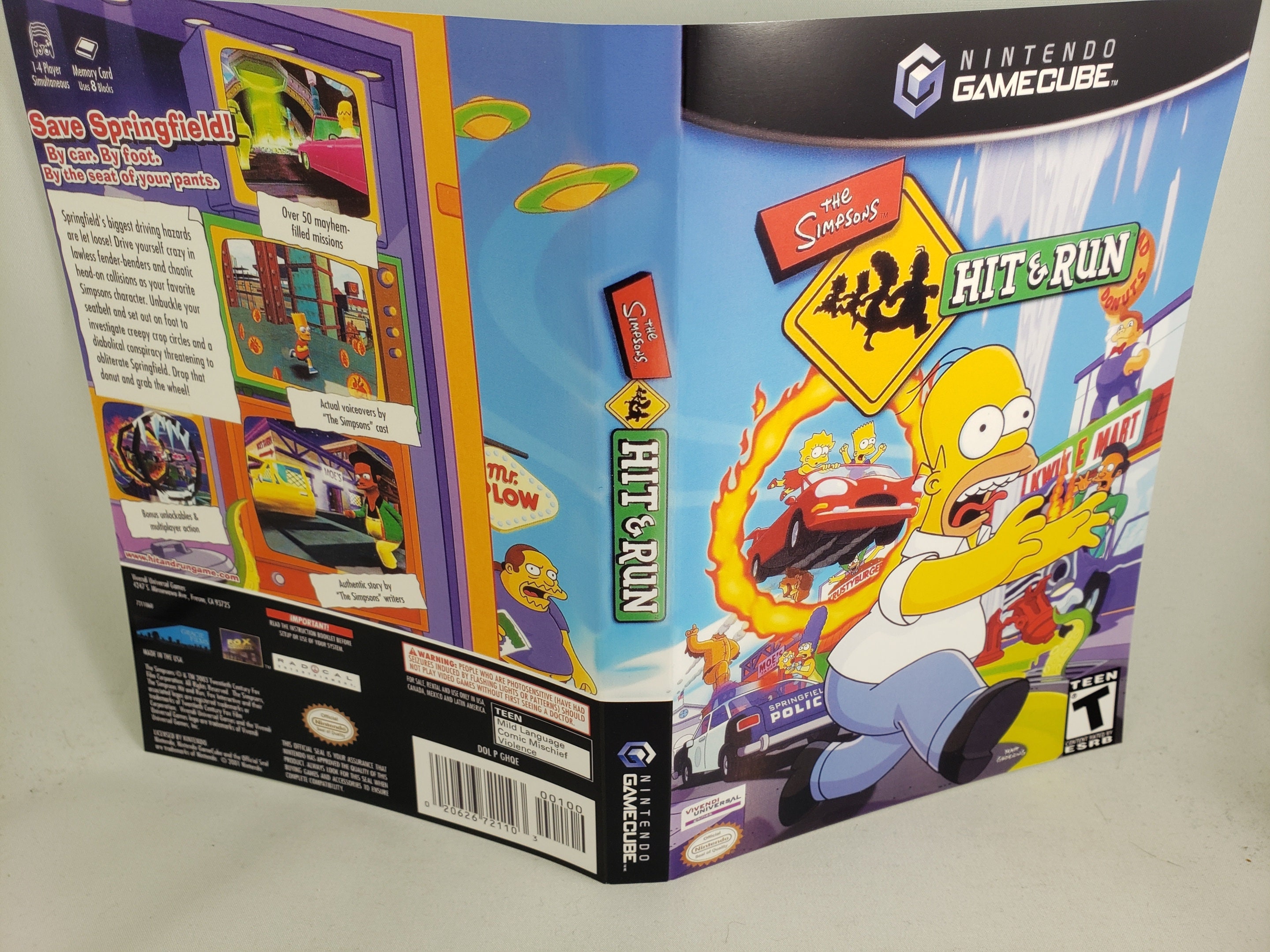 Simpsons HIT & RUN GCN Nintendo Gamecube Reprinted Covers - Etsy