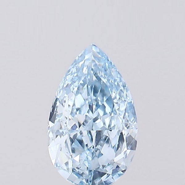 0.44 CT Blue Color Pear Shape Natural Loose Diamond Gifts Diamond For Jewelry Necklace And Bracelet Ring OTFS-1066