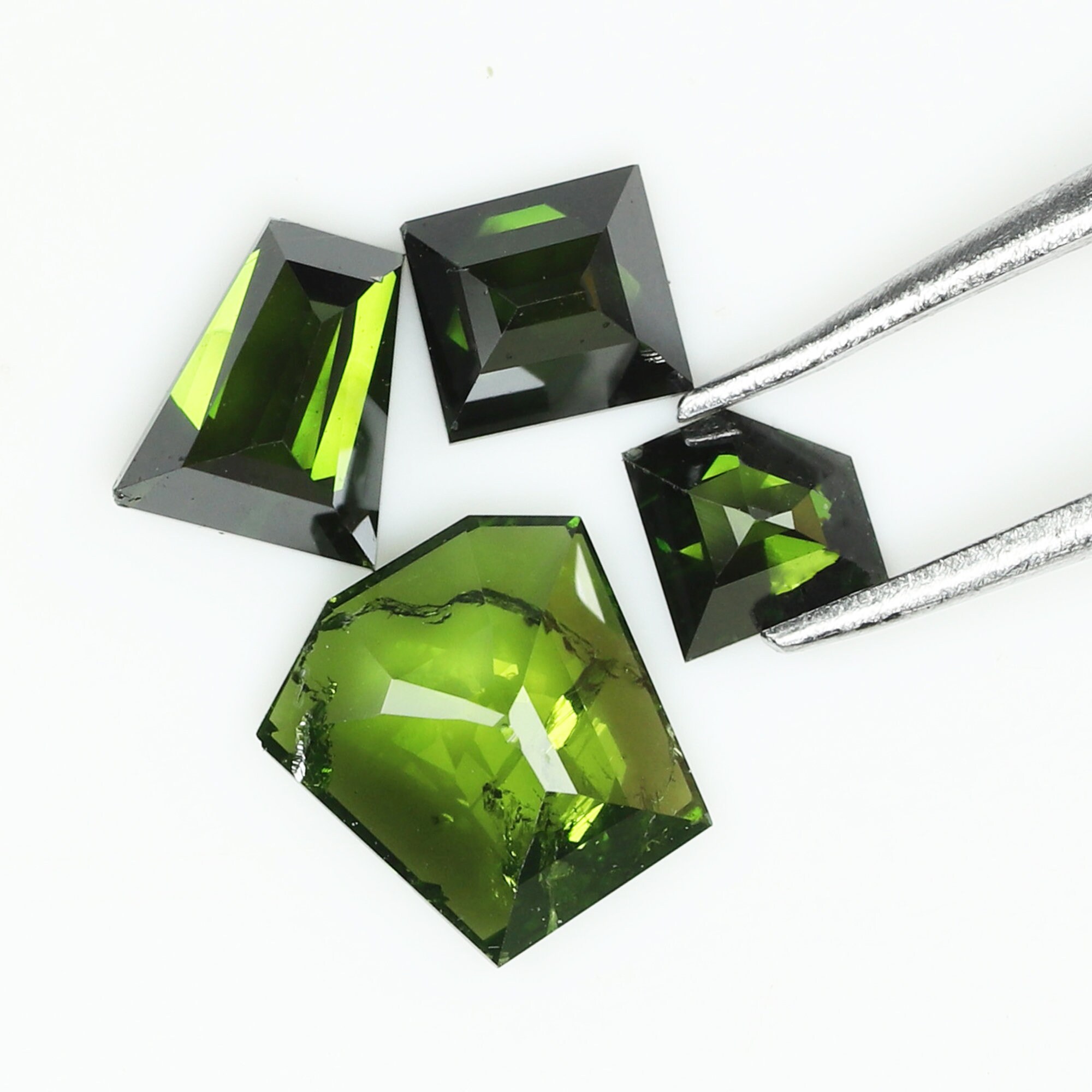 0.53 CT/4 Pcs Green Diamond Mix Diamond Natural Loose Etsy UK