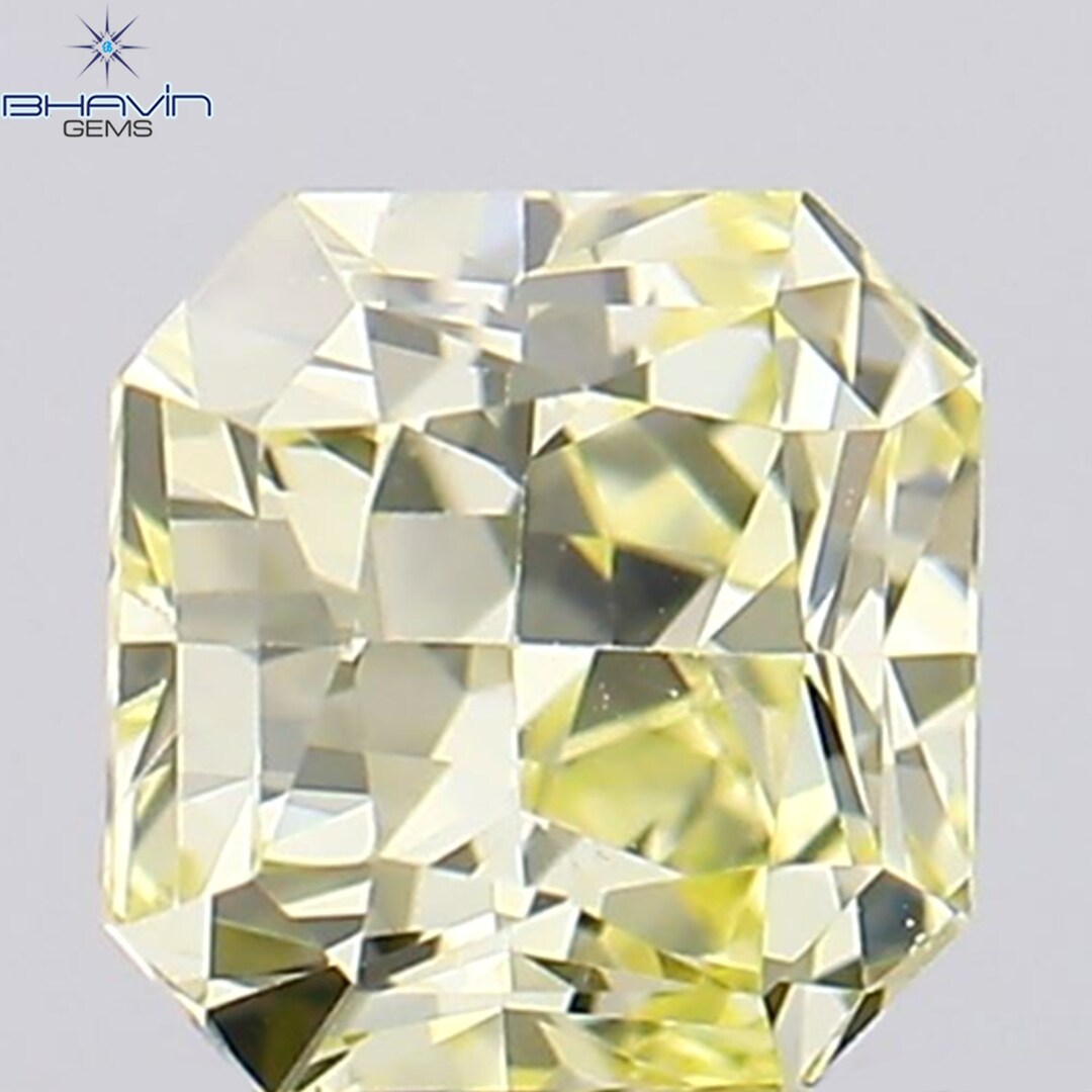 0.28 CT Yellow Color Radiant Diamond Natural Loose Diamond Etsy