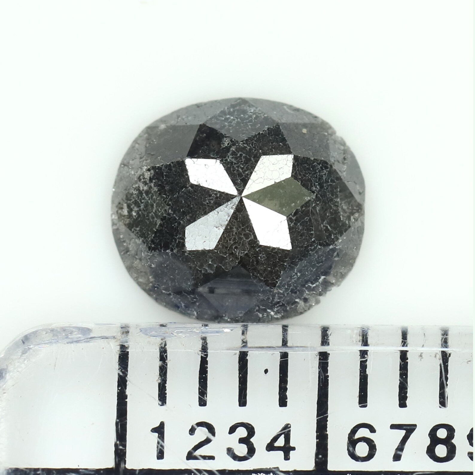 0.73 CT Black salt and Pepper Diamond Oval Diamond Etsy UK