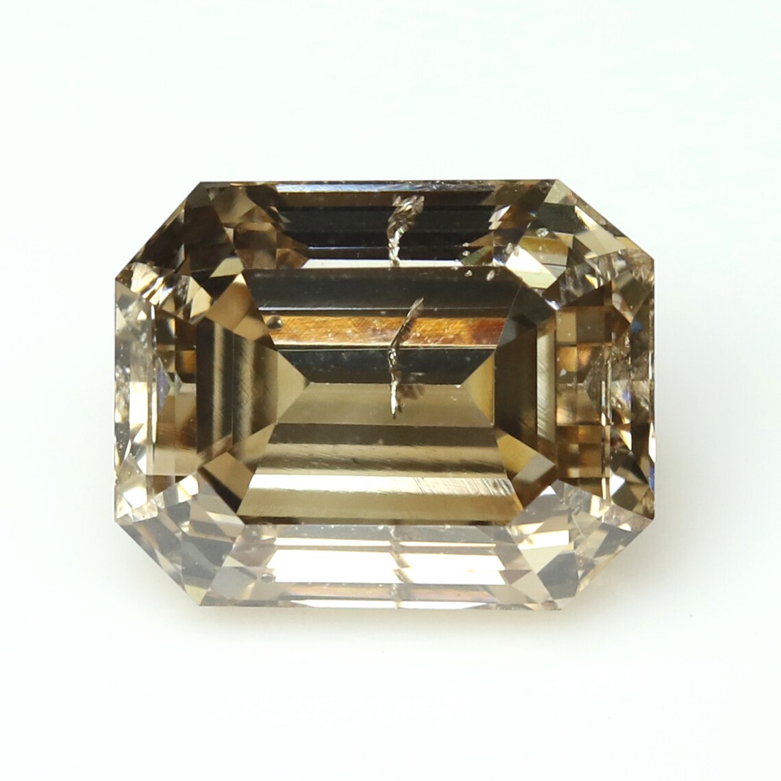 0.73 CT Brown Diamond Emerald Diamond Natural Loose Etsy