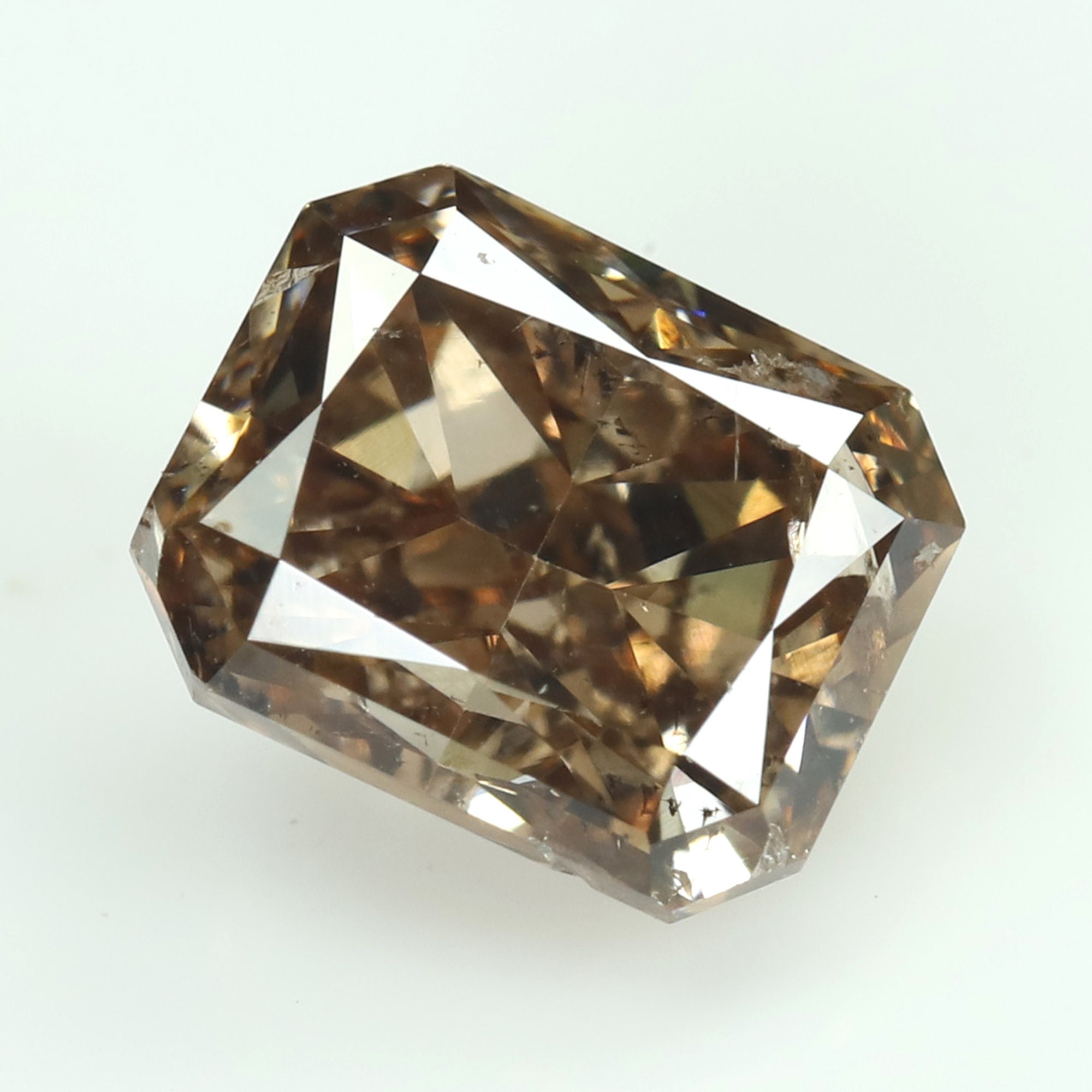 1.07 CT Brown Color Radiant Diamond Natural loose Diamond Etsy