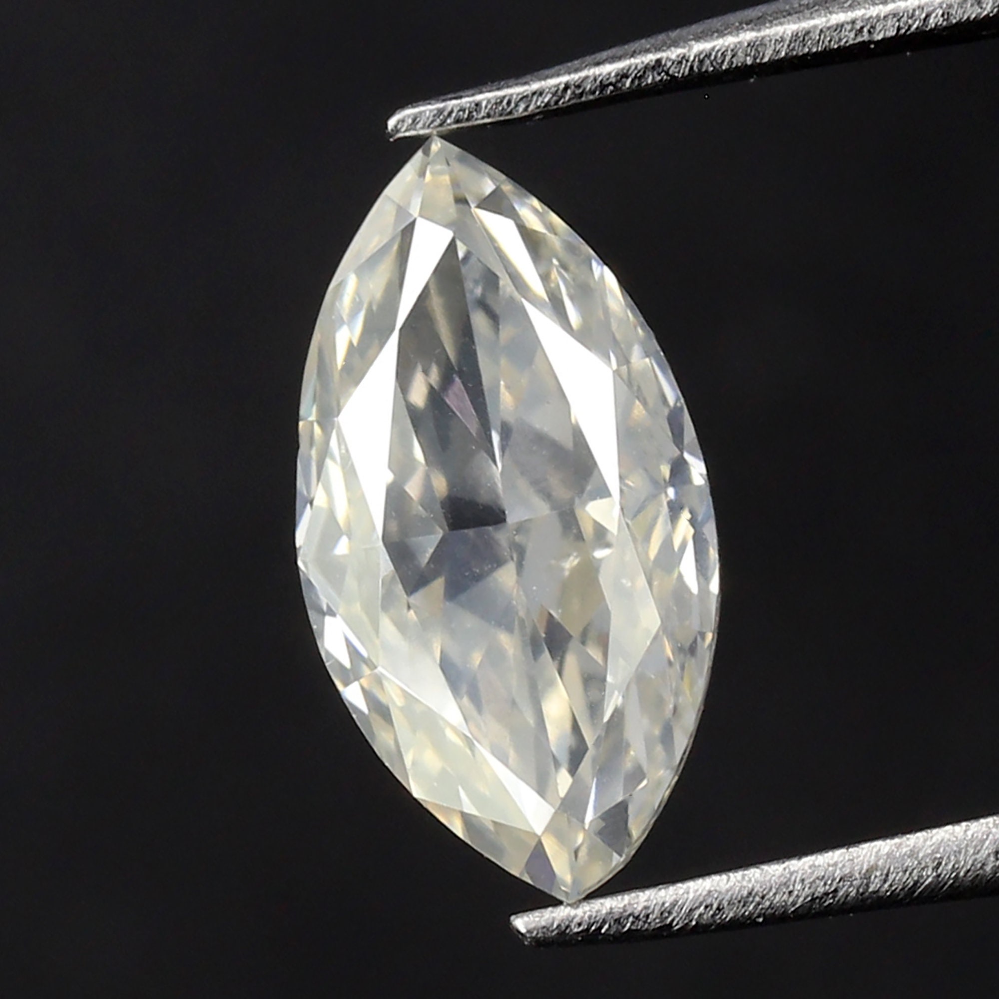 0.56 CT Marquise White Diamond Milky Natural loose Etsy