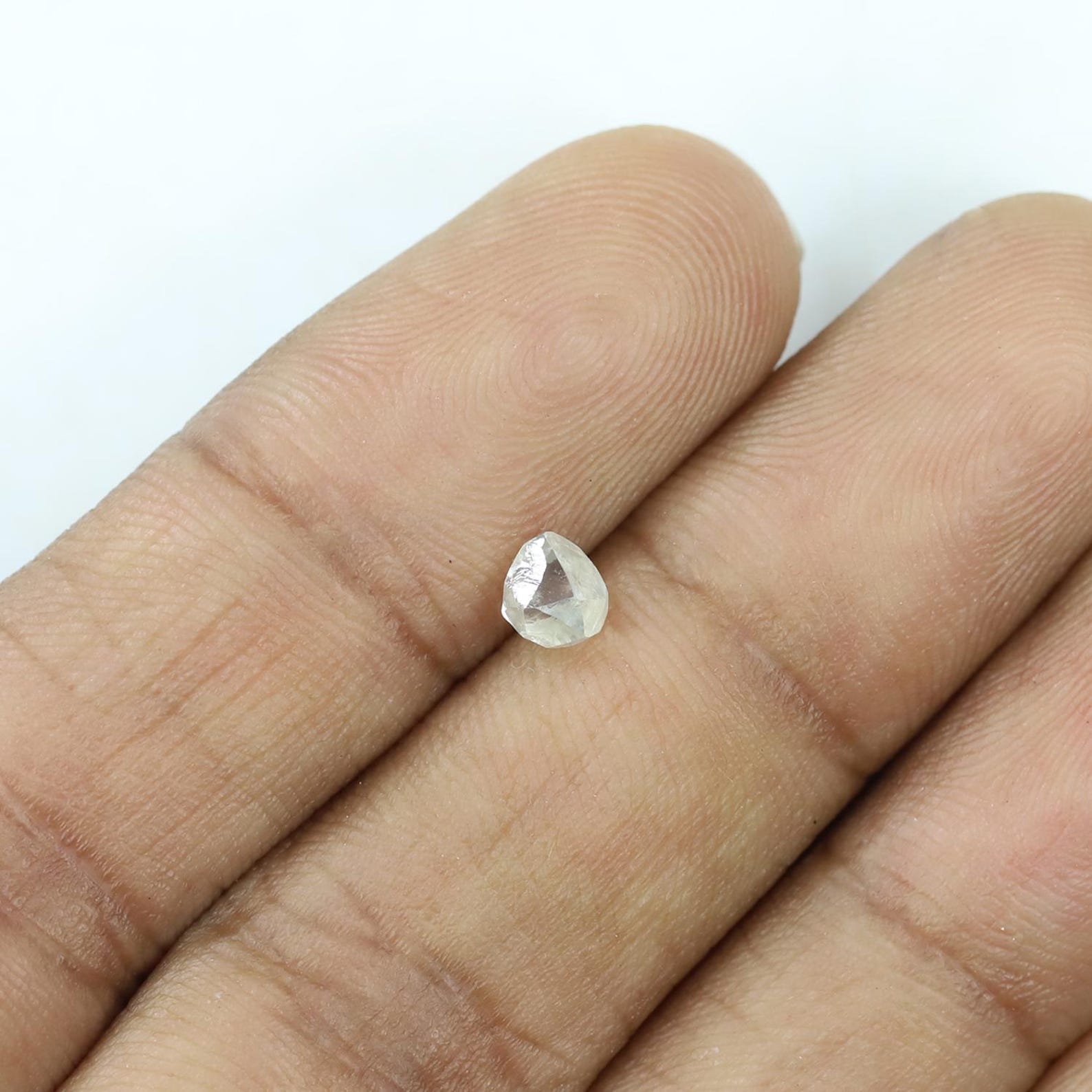 0.47 CT Natural White Color Rough Diamond Craft the Perfect Gift for ...