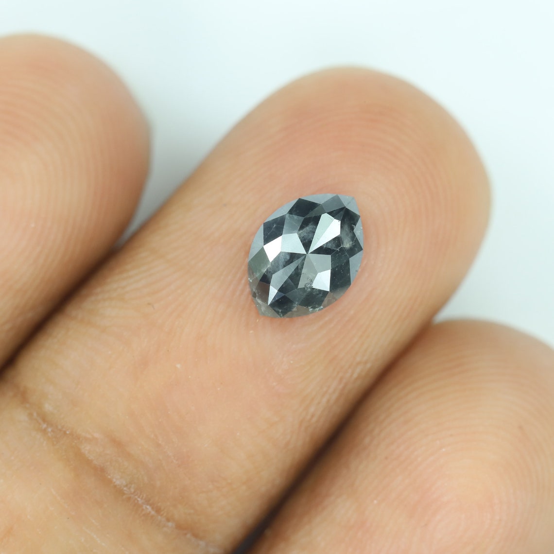 0.66 CT Salt And Pepper Diamond Marquise Diamond Natural Etsy