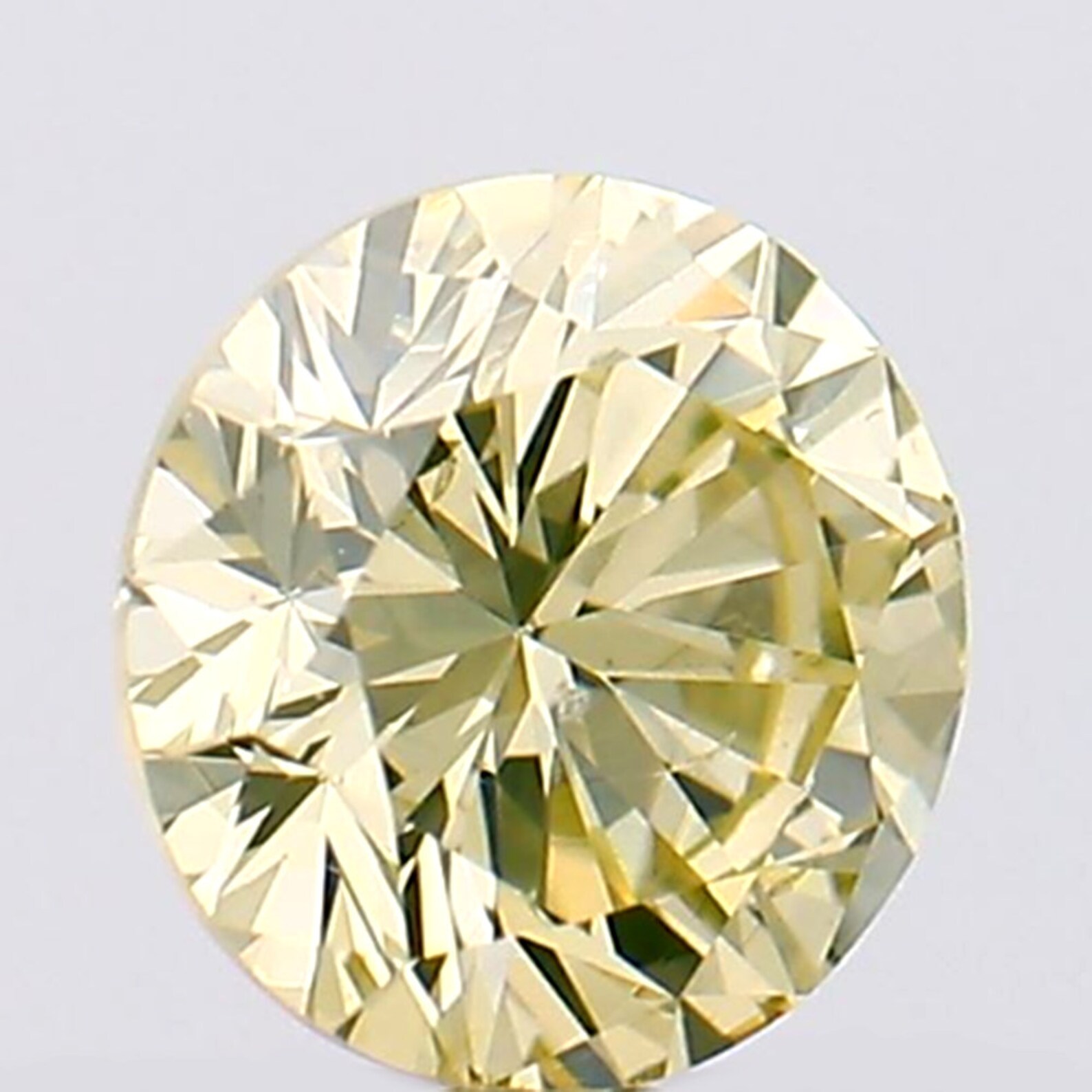 0.30 CT Yellow Color Round Diamond Natural Loose Diamond Gifts Etsy