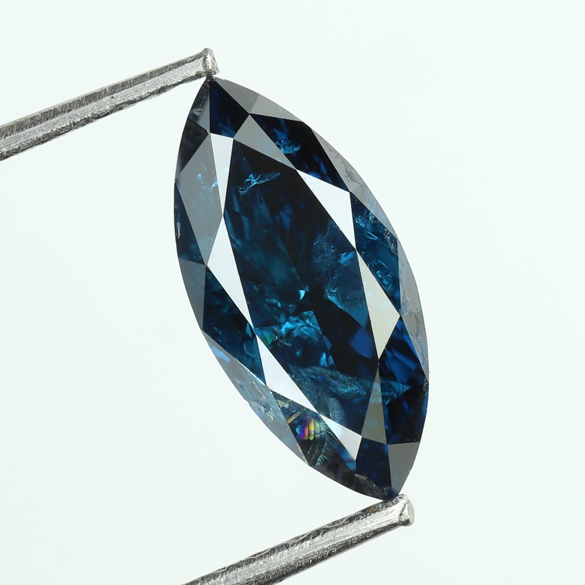 0.89 CT Blue Color Marquise Diamond Natural loose diamond Etsy
