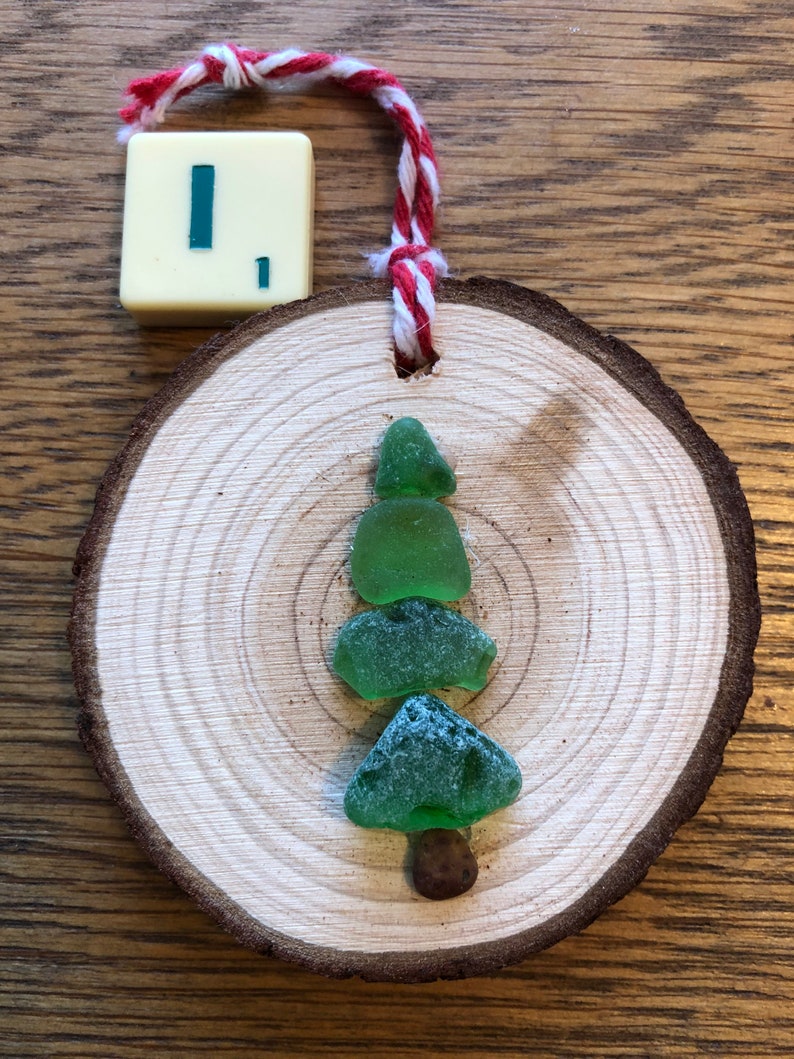 Handmade Sea Glass Christmas Decorations Etsy UK