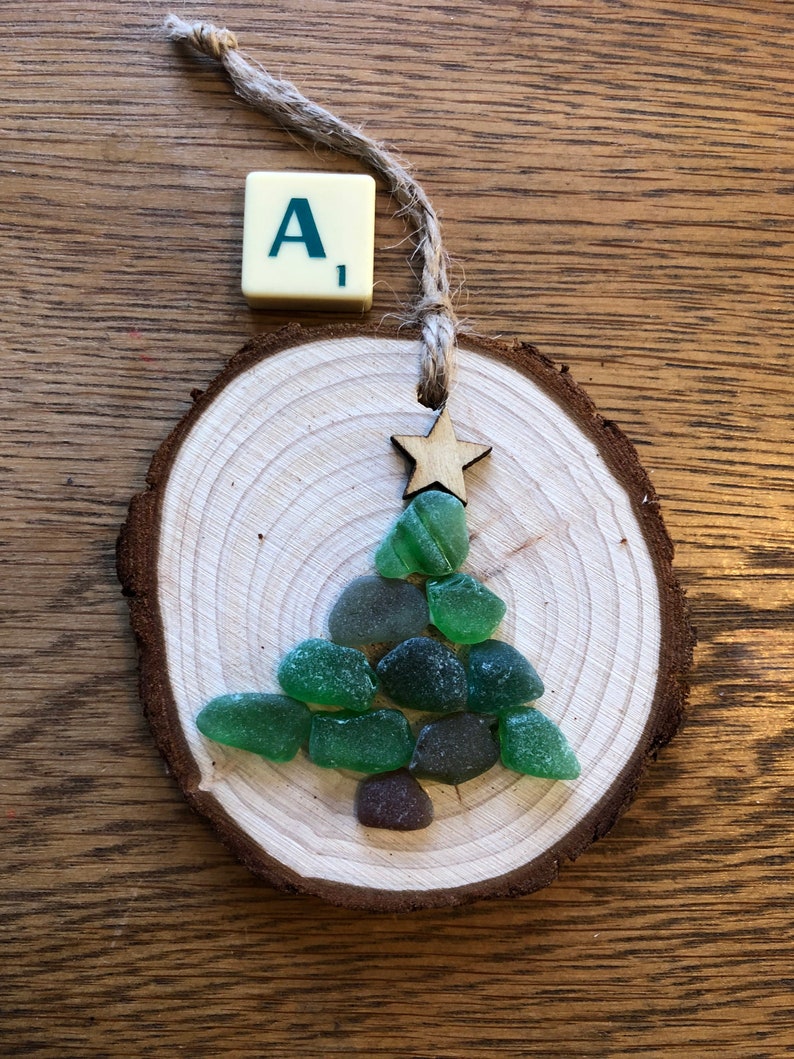 Handmade Sea Glass Christmas Decorations Etsy UK