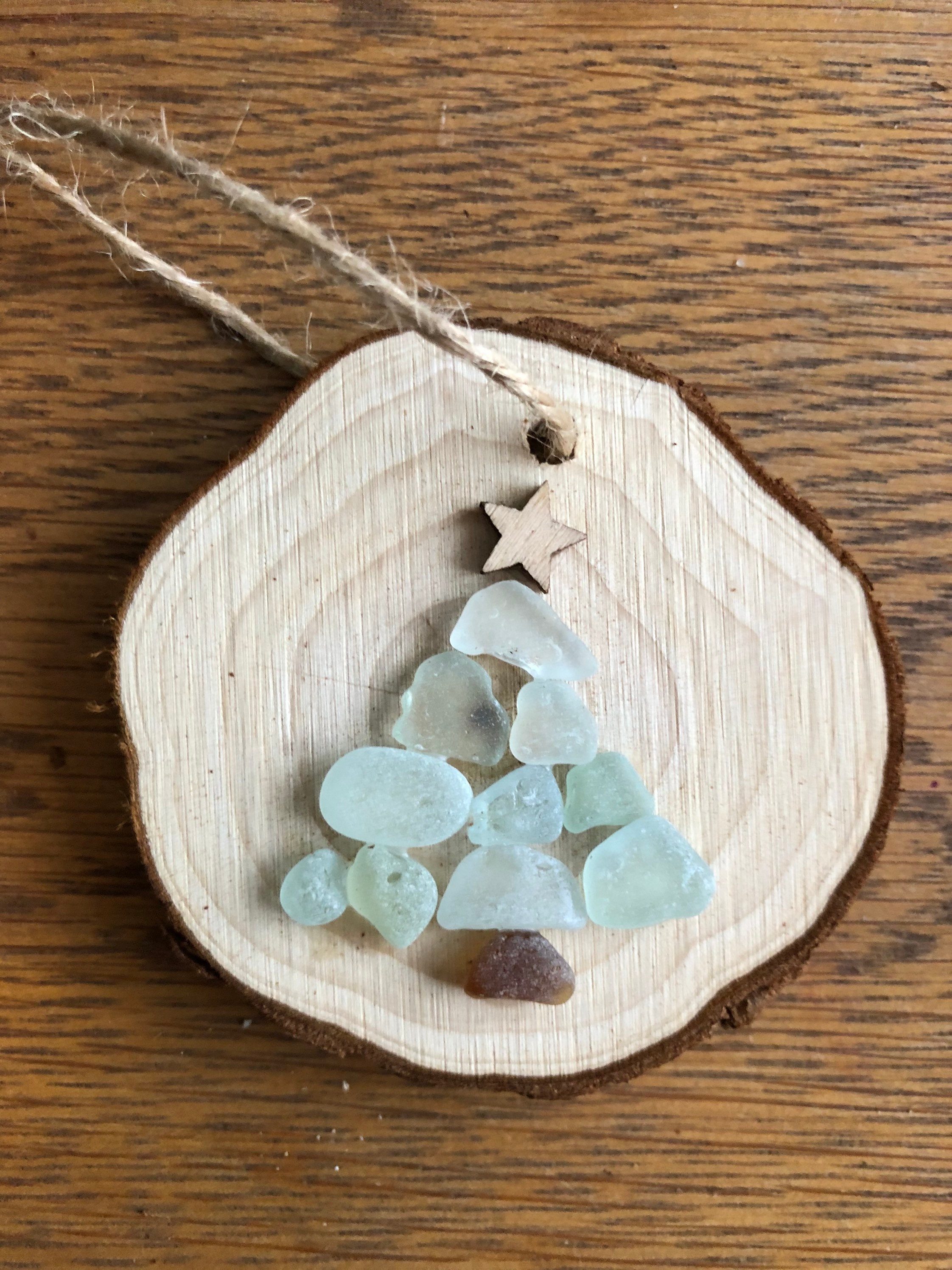 Handmade Sea Glass Christmas Decorations Etsy