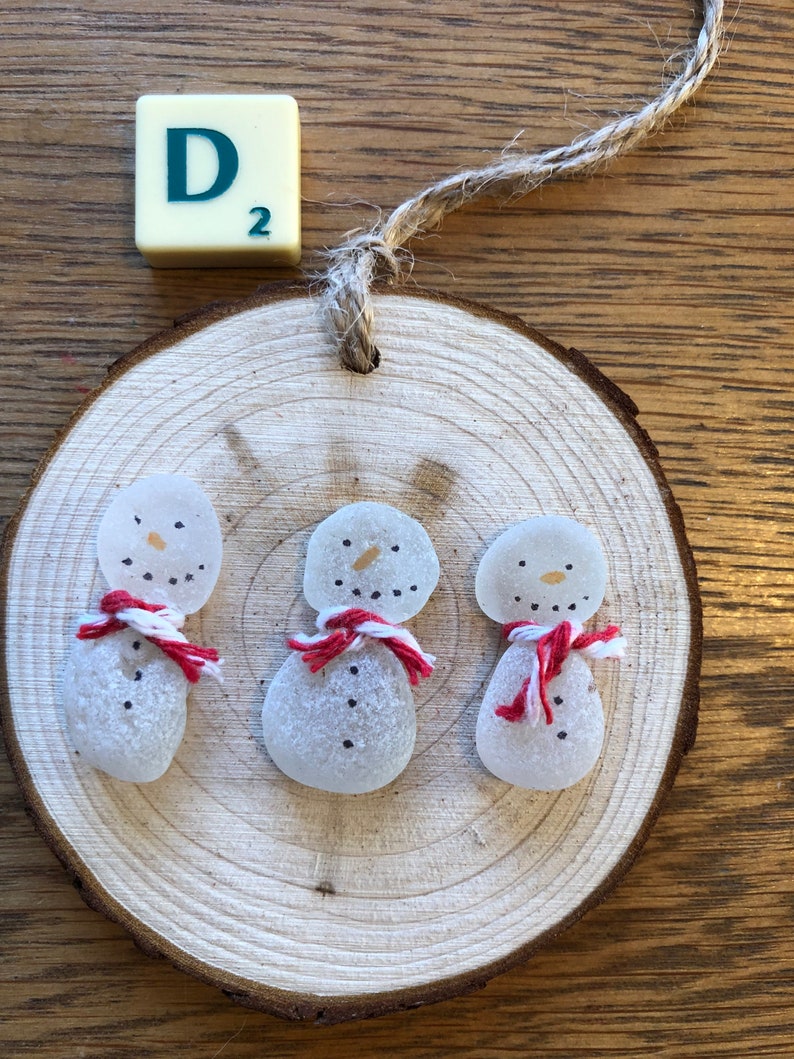 Handmade Sea Glass Christmas Decorations Etsy UK