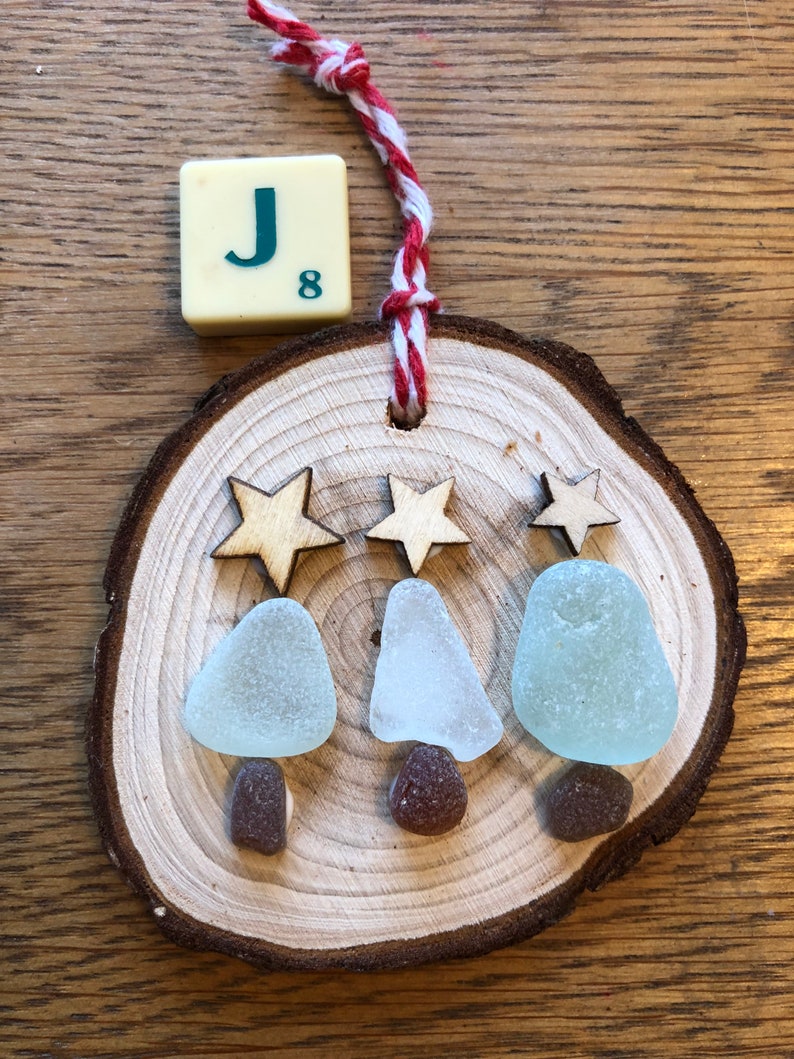 Handmade Sea Glass Christmas Decorations Etsy UK