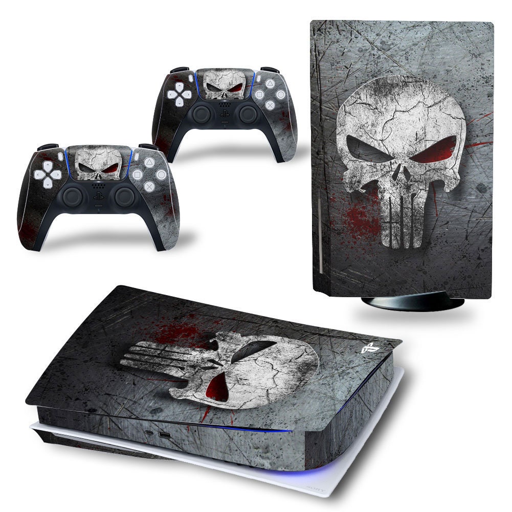 PS5 Skin Punisher Shows Blood Skull Vinyl Decal Full Wrap ...