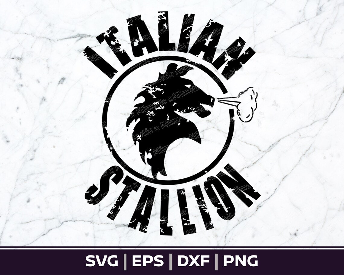 SVG File Italian Stallion SVG Rocky SVG Digital Vector Cut | Etsy