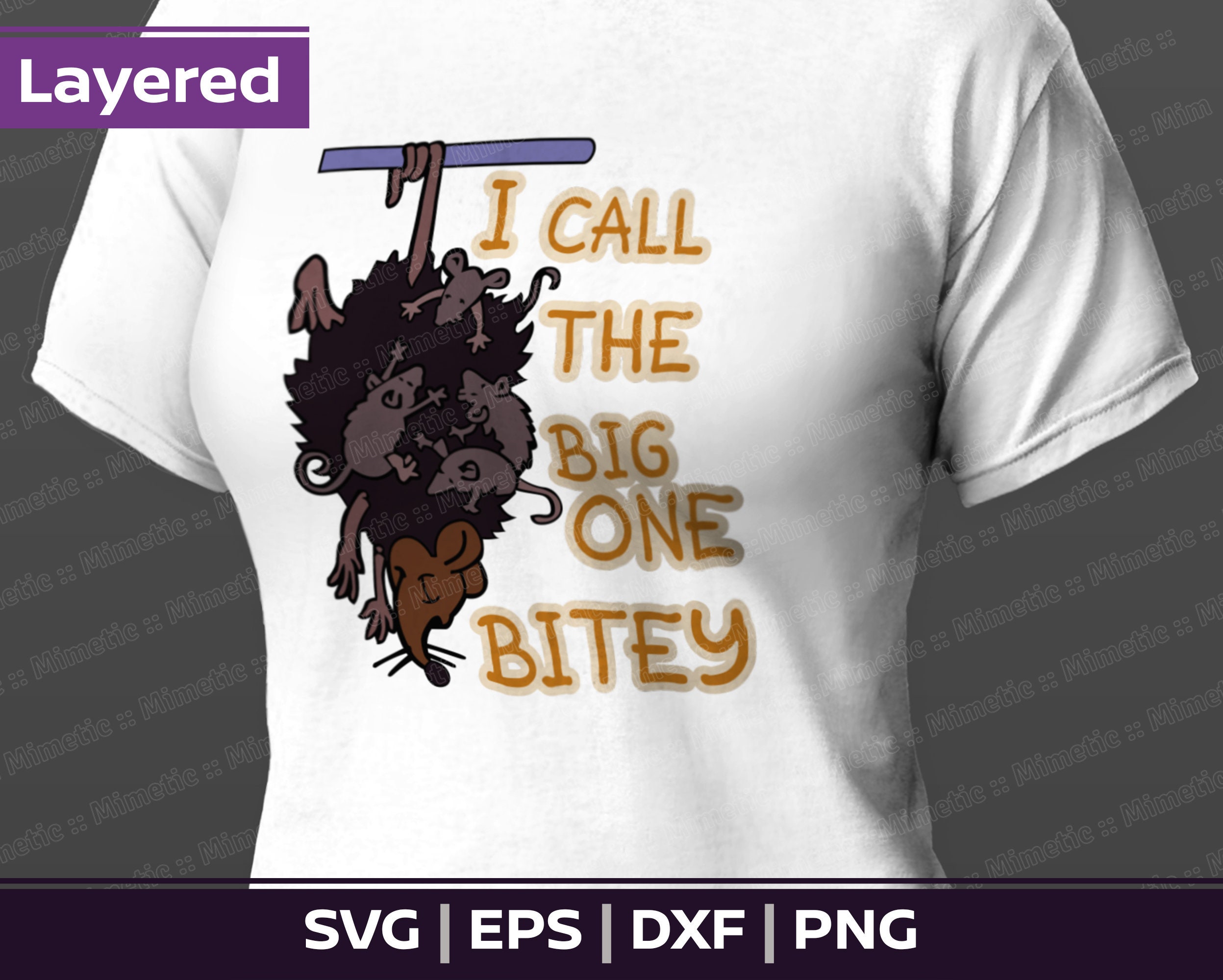 I Call the Big One Bitey SVG Simpsons SVG Bitey Layered cut Etsy