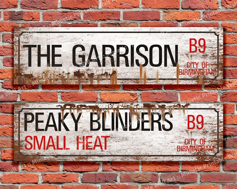Download Peaky Blinders Street Signs Vintage Rusty Poster Download | Etsy