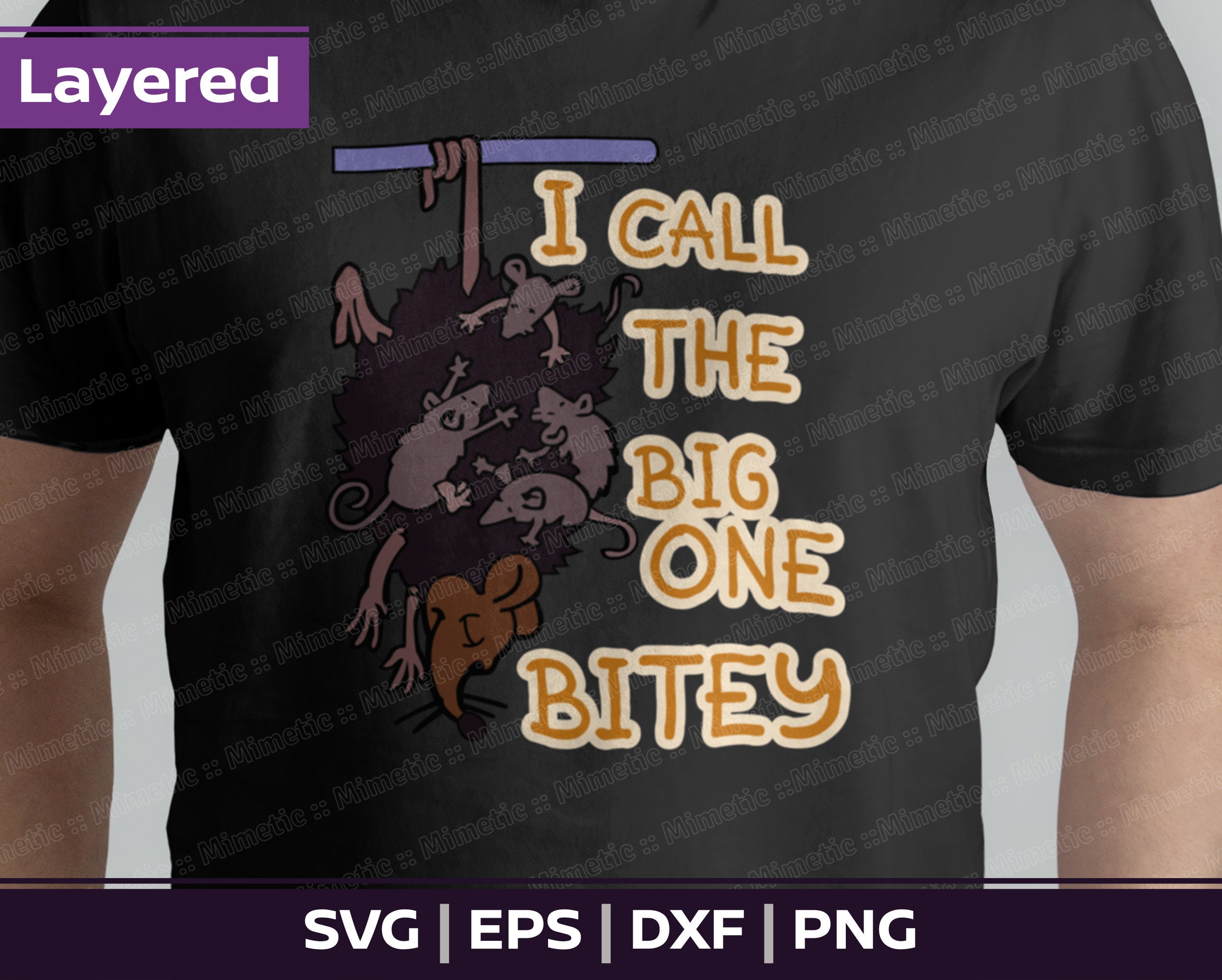 I Call the Big One Bitey SVG Simpsons SVG Bitey Layered cut Etsy