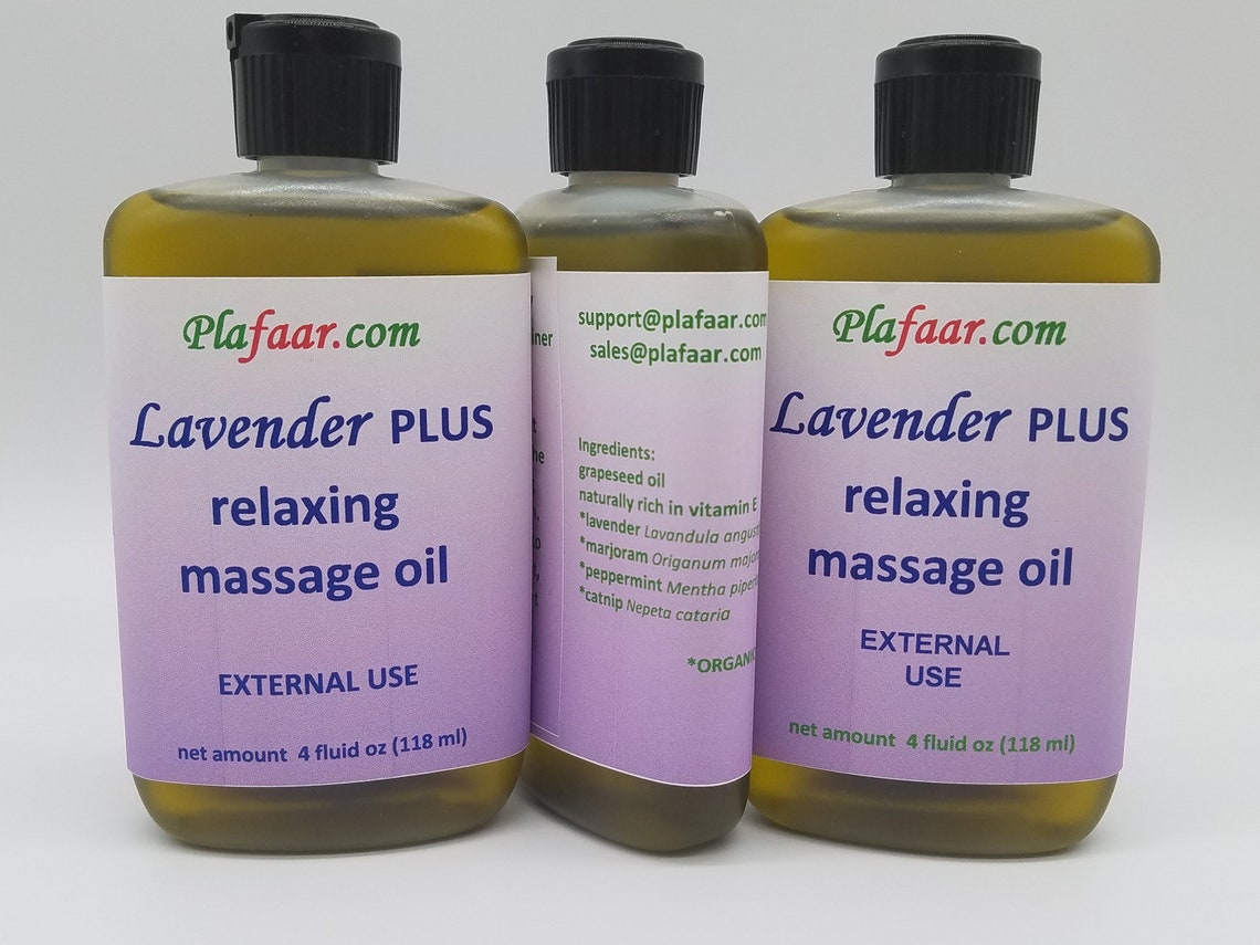 Lavender PLUS Relaxing Massage Oil Etsy