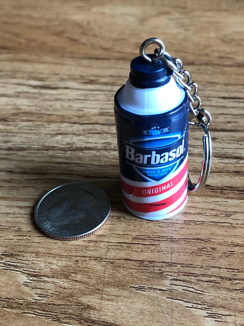Barbasol Shaving Cream Keychain