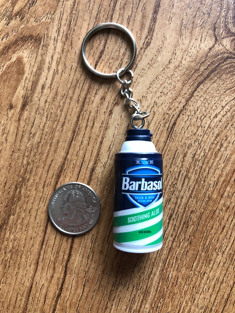 Barbasol Shaving Cream Keychain