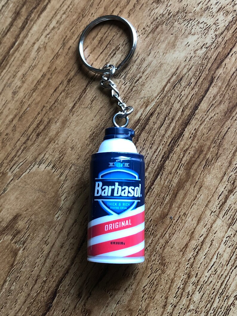 Barbasol Shaving Cream Keychain