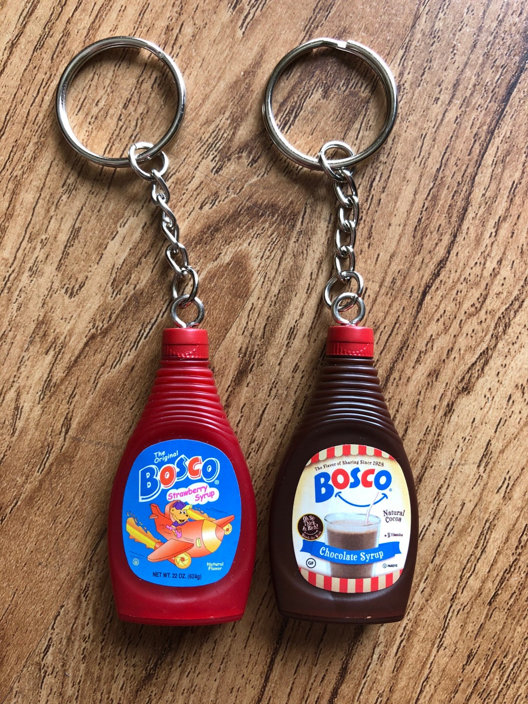Bosco Syrup Keychain Etsy UK