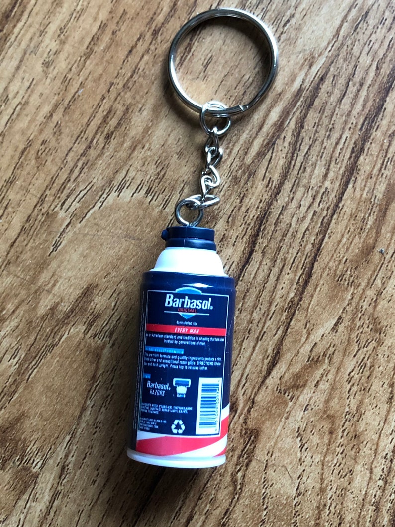 Barbasol Shaving Cream Keychain
