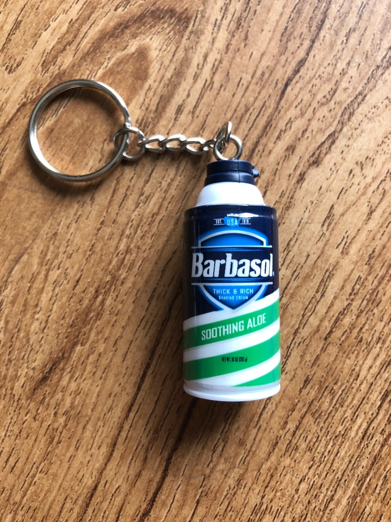 Barbasol Shaving Cream Keychain