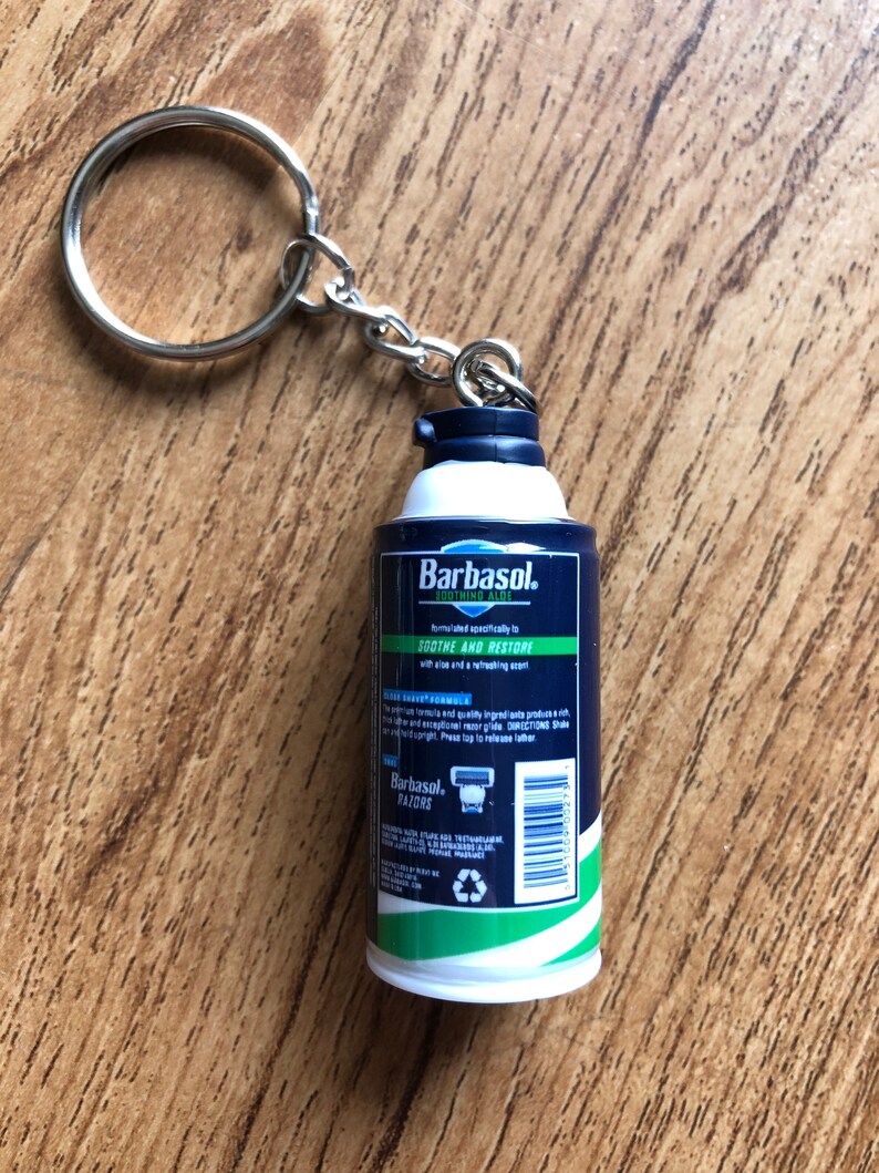 Barbasol Shaving Cream Keychain