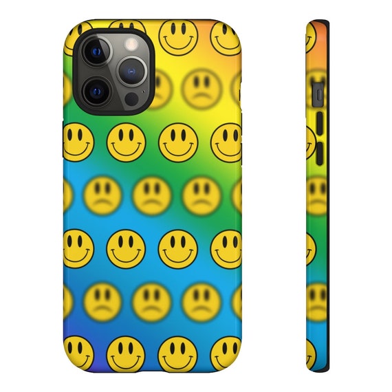 Happy Smiley Face Rainbow Aesthetic Iphone Tough Cases for | Etsy