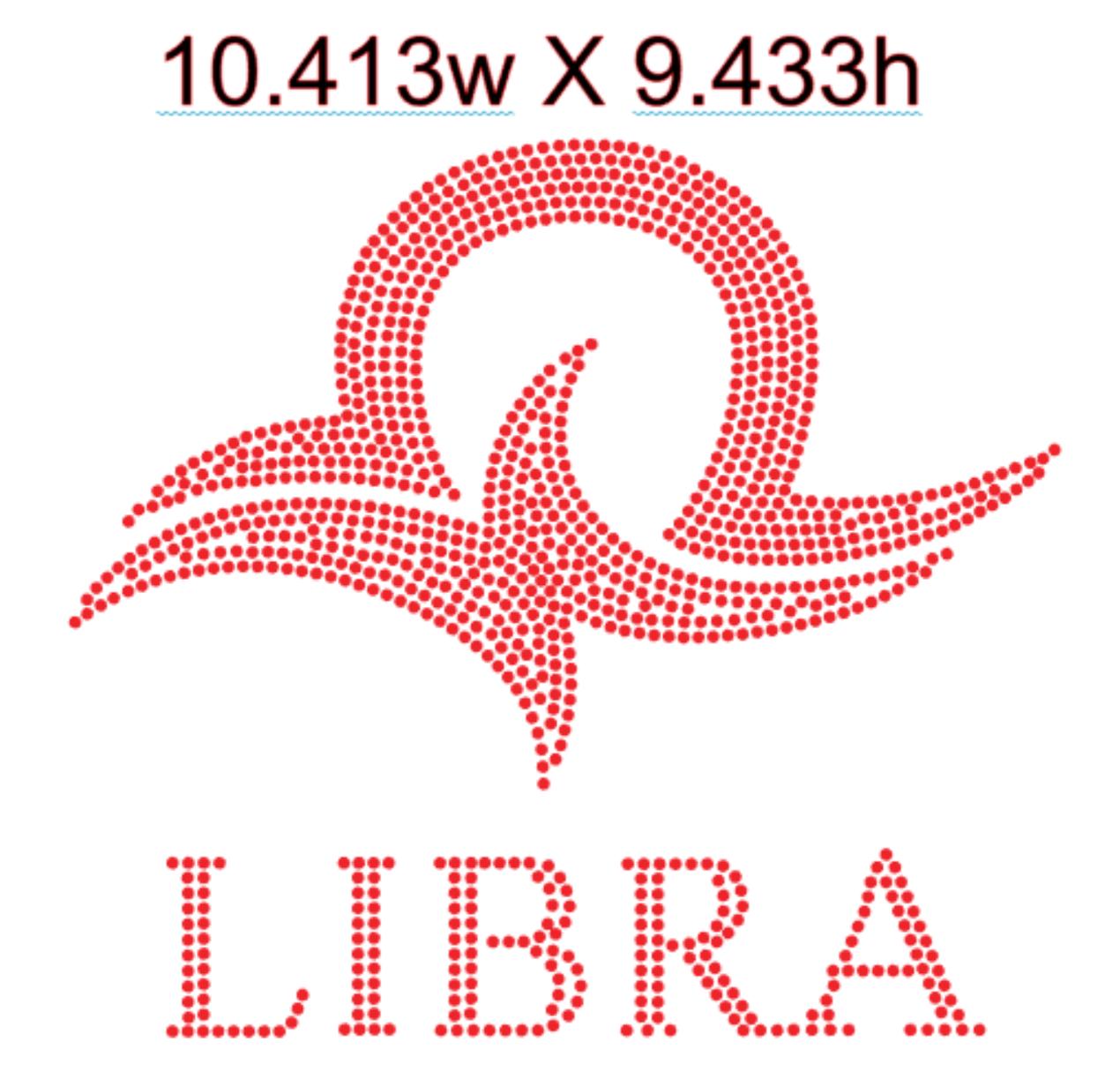 Libra Rhinestone Libra Rhinestone Design Template, Ss10, 10.413w X 9.433h - Etsy