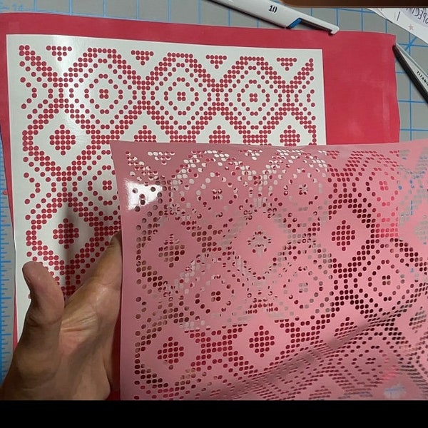 Rhinestone Flock Template Material - 10 Sheets 30x20cm Sticky Flock For Rhinestone Crafts