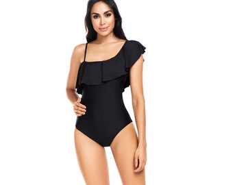 Sexy Swimsuit one piece, swimsuit, ruffle bathing suit