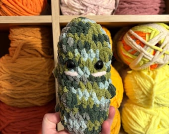 Crochet Pickle Plüsch: Handgemachtes Gemüse-Spielzeug