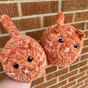 Crochet Orange Cat Plush | Amigurumi Kitty Toy | Stuffed Cat Doll | Cute Yarn Pet | Whimsical Feline Gift